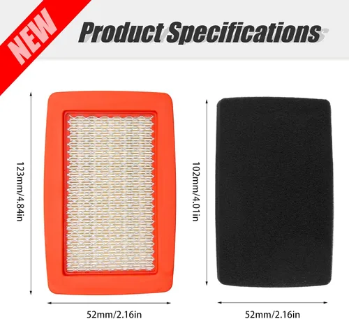 Vista 4 de 544271501 512652001 Filtro de aire de reemplazo para Red Max EBZ8500 EB7000 EBZ7500 EB8000 Reemplazo para Husqvarna 170BF 170BT 180BF 180BT 370BFS