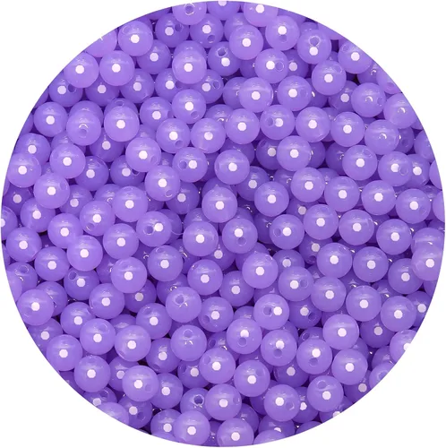 Vista 29 de BONNY BOXX 2000 piezas 4 mm cuentas redondas de acrílico de zafiro suave, bolas de plástico de chicle de burbujas, cuentas gruesas de bolas