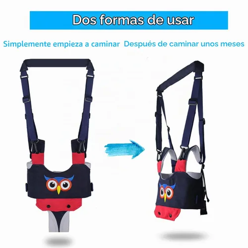 Vista 3 de IULONEE Andador de bebé, arnés de mano para niños pequeños, ayudante, cinturón protector, para actividades infantiles, ajustable, de pie, ayudante