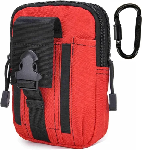 Vista 9 de Bolsa táctica de la cintura EDC Molle bolso de la cintura de la correa del teléfono bolsa de la funda bolsa de transporte para teléfono inteligente