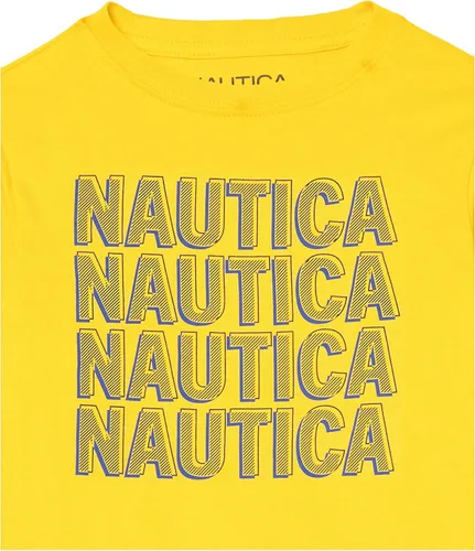 Vista 2 de Nautica Boys' Short Sleeve Graphic Crew Neck T-Shirt