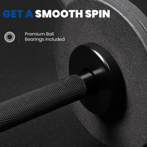Vista 5 de LIONSCOOL 16"Loadable Dumbbells Pairs, Olympic Dumbbell Handle/Bar for Strength Training, Compatible with 2’’ Standard Plates, Includes 2 Pair of