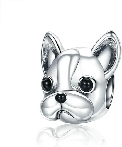 Vista 9 de Dije de plata de ley 925 para perro, dinosaurio, araña, gato, animal, delfín, ratón para pulsera Pandora Mariposa