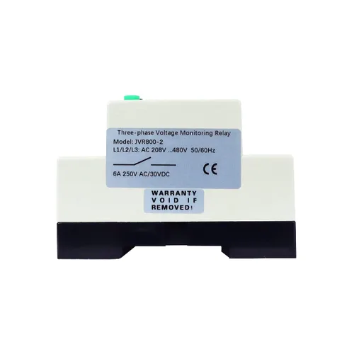 Vista 4 de ATO Relé de monitoreo multifuncional, voltaje de línea, 3 fases, voltaje de fase de CA 208-480V, tiempo de retardo ajustable de 0.1-30s, relé