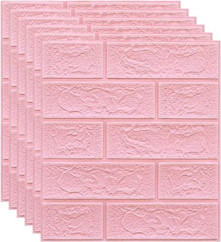 Vista 11 de Melairya Paneles de pared 3D autoadhesivos para decoración de paredes interiores, papel tapiz autoadhesivo de ladrillo de espuma, paquete de 20 Beige