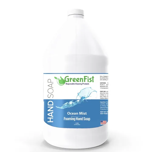 Vista 23 de Recargas de jabón de manos con espuma GreenFist Aroma a Almendra y Cereza Botella de espuma fabricada en EE. UU., 128 onzas (1 galón)