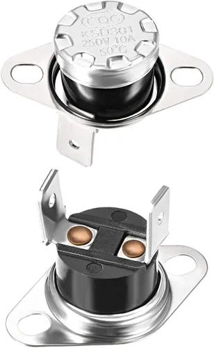 Vista 9 de uxcell KSD301 Termostato 104.0 °F/104°F 10A N.C Ajustar interruptor de temperatura de disco rápido para microondas, horno, cafetera 2 piezas