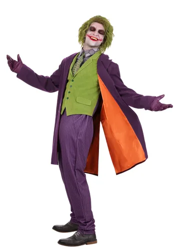 Vista 3 de Disfraz Premium de Hombre del Joker del Caballero Oscuro Multicolor