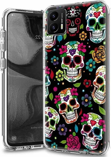 Vista 39 de Funda transparente para Motorola Moto G 5G 2023 con patrón de ciervo de bandera estadounidense para mujeres y hombres, doble capa híbrida de TPU