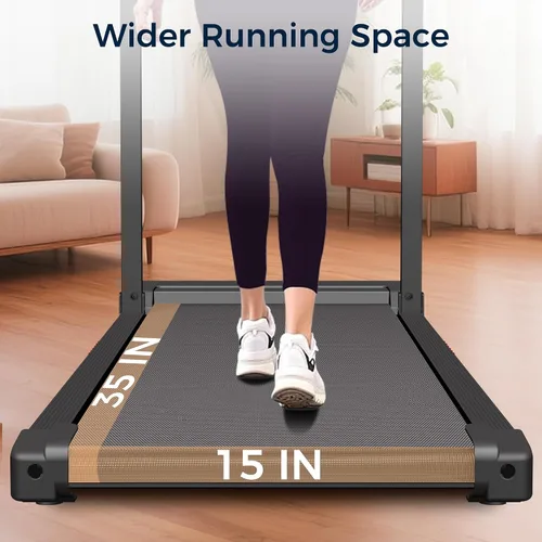Vista 7 de Foldable Treadmill for Home, 3-in-1 Walking Pad with 13% Incline Handle Bar, 300LBS Capacity, 3.0HP Quiet Brushless, Small Treadmills for Small