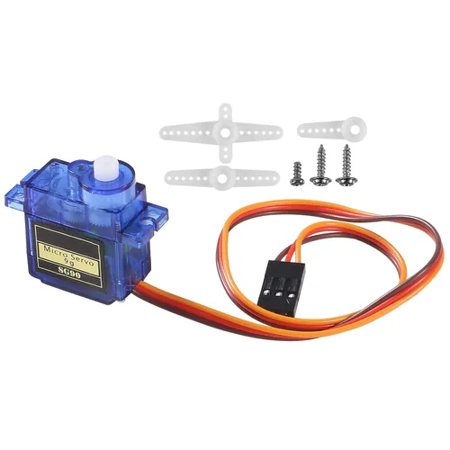 Vista 2 de Alinan 12 unids SG90 Micro Servo Motor 9G Mini Servo Kit para RC Helicóptero Avión Coche Barco Robot Brazo/Mano/Caminar/Servo Control de Cerradura