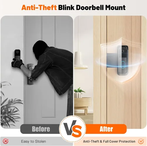 Vista 8 de Blink Doorbell Mount, soporte antirrobo para cámara Blink Doorbell de 2ª generación For Blink Video Doorbell 1st & 2nd Gen(NOT for 3rd Gen), No