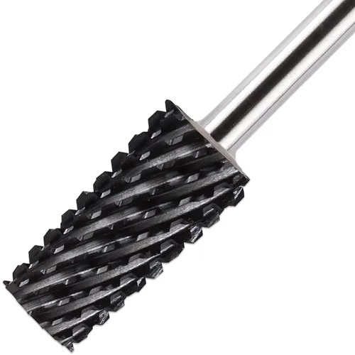 Vista 7 de PANA - Cabezal cónico de carburo con vástago de 3/32 pulgadas (negro, grano grueso), broca de uñas para eliminación rápida de acrílico o gel duro