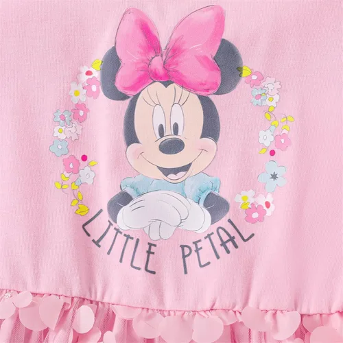 Vista 5 de Disney Mickey and Friends - Vestido de Minnie Mouse para niña pequeña, vestido de Minnie Mouse, vestido de Minnie Vestido de verano de 3M-5Y