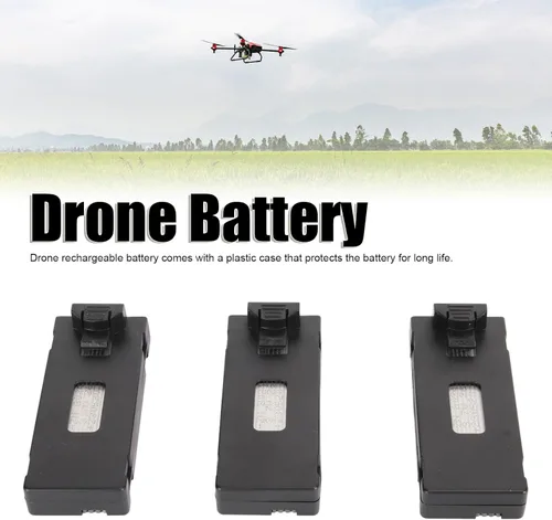 Vista 2 de 3 unids 3.7 V 2600 mAh batería de litio para E88 sin escobillas para S13 S1 APP8GPS, batería de litio recargable Quadcopter Drone para E88 para S13