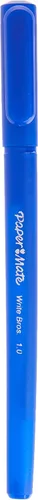 Vista 2 de Paper Mate Write Bros. Bolígrafos de tinta azul, punta media (0.039 pulgadas), 60 unidades (paquete de 2)