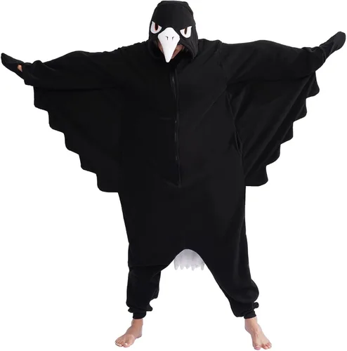 Vista 6 de ofodoing Adult Animal One-piece Pajamas Cosplay Animal Homewear Sleepwear Jumpsuit Costume for Women Men