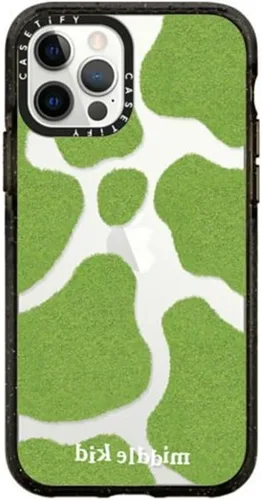 Vista 25 de Funda CASETiFY Impact Case para iPhone 12 / iPhone 12 Pro - Aries Moross - Sticker - Negro Transparente
