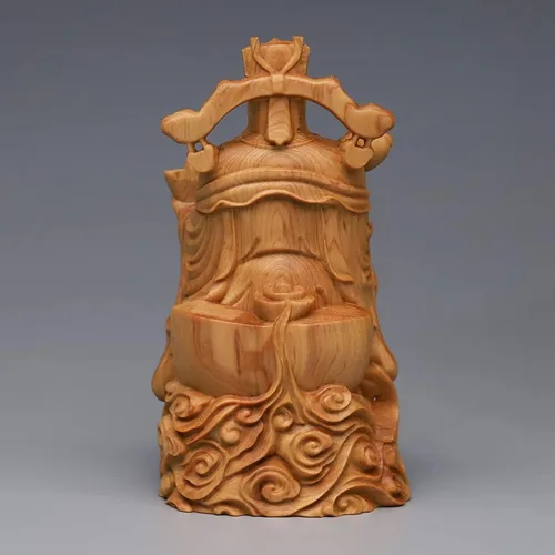 Vista 5 de Estatua de CAI Shen, CAI Shen, Caishen, Wencaishen, Dios de la fortuna, Dios de la riqueza, Zhao CAI, decoración de Feng Shui, regalo de Feng Shui