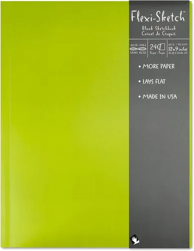 Vista 7 de Arte Mundial flexi-sketch blocs de dibujo Helecho 4 in. x 6 in. Paisaje [Pack de 3]