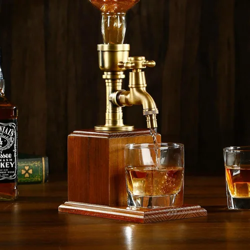 Vista 8 de Dispensador de bebidas Vida Brillante para fiestas, accesorios de bar, regalos para amantes del vino, decoración de cueva de whisky para marido
