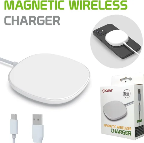 Vista 2 de Cargador inalámbrico para iPhone, almohadilla de carga inalámbrica magnética, cargador rápido compatible con iPhone 15 Pro Max Plus, 14 Pro Max Plus