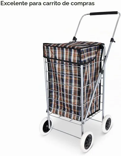 Vista 4 de uxcell Carrito de compras Rueda Reemplazo 6.5 Pulgadas Dia Goma Espuma Azul 2pcs (Capacidad de Carga 22Lbs Cada uno)