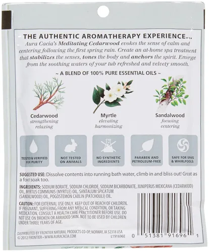 Vista 2 de Aura Cacia Baños minerales de aromaterapia - Meditación - 2.5 oz - 0 ct - 0 pk