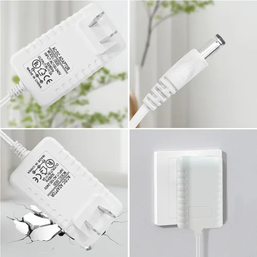 Vista 4 de Reemplazo del cable de alimentación de 5 V para máquina de sonido de escotilla de reposo, reposo + y mini cargador de reposo - Adaptador de fuente
