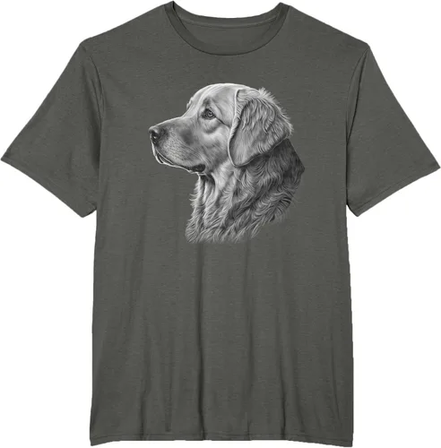 Vista 6 de Camiseta divertida Golden Retriever, Negro
