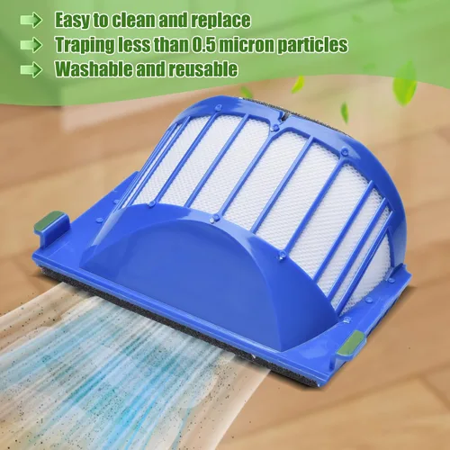 Vista 3 de LOVECO Kit de piezas de repuesto para iRobot Roomba 600 Series 694 692 690 614 680 660 651 650 y 500 Series 595 585 564 552,3 filtro, 3 cepillos