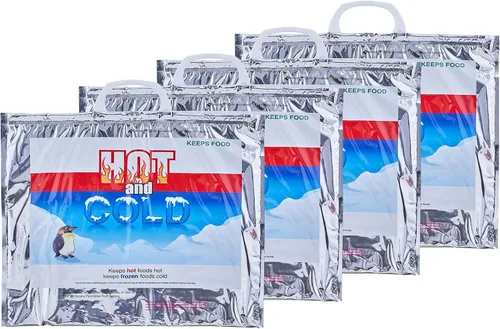 Vista 20 de Superio Bolsas Aisladas Calientes y Frías para Entrega de Alimentos, Bolsas de Compras de Comestibles, Almacenamiento de Alimentos para Comida
