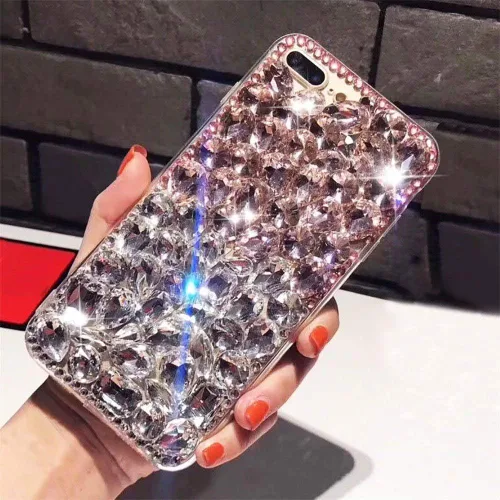 Vista 19 de Funda para Moto G4 Play, lujo 3D hecho a mano con piedras brillantes de cristal, diamantes de imitación brillantes, para Motorola Moto G4 Play