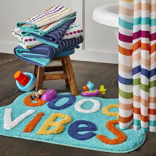 Vista 5 de SKL Home by Saturday Knight Ltd. - Alfombra Good Vibes, color verde azulado