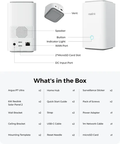 Vista 9 de REOLINK Cámaras de seguridad 4K Sistema inalámbrico para exteriores, almacenamiento local cifrado de 1 año, visión nocturna a color, Wi-Fi