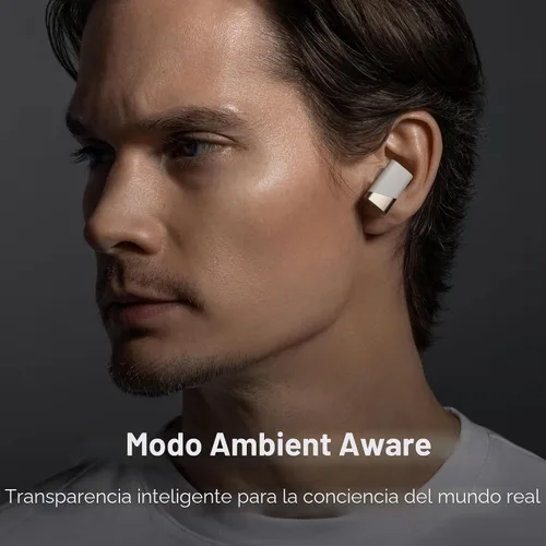 Vista 3 de Status Auriculares inalámbricos Pro X, controlador de altavoz triple, audio de alta resolución con LDAC, 52dB ANC, 6 micrófonos de formación de haz