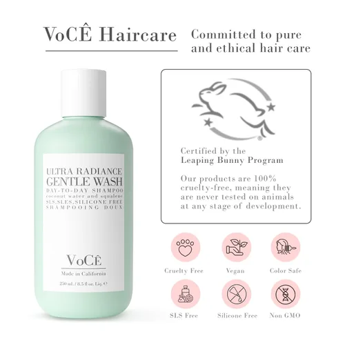 Vista 9 de VoCÊ Haircare - Champú vegano y libre de crueldad animal Cuidado del cabello limpio, seguro para el color, sin parabenos ni sulfatos, ultra