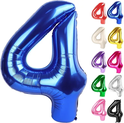Vista 335 de Globo negro del número 0 de 40 pulgadas – globo número 0, decoraciones