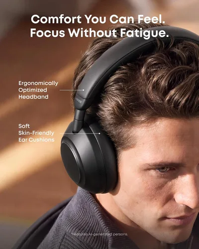 Vista 7 de Anker Soundcore Space 2 Pro ANC - Auriculares sobre la oreja Negro azabache