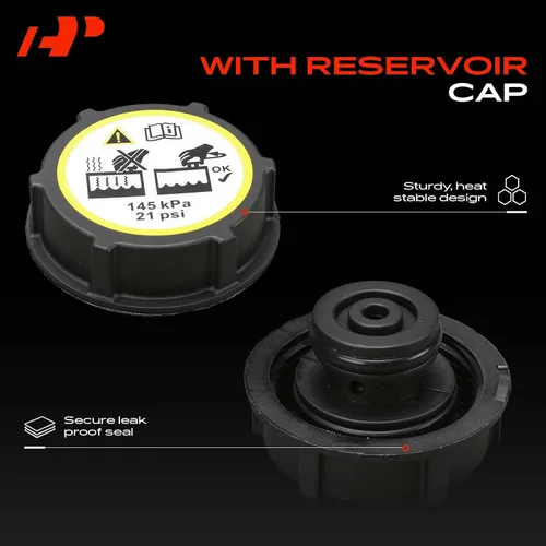 Vista 5 de A-Premium Tanque de depósito de recuperación de desbordamiento de refrigerante del motor [con tapa y sensor] compatible con Jaguar E-Pace 2018-2019