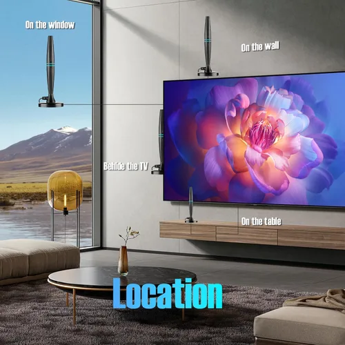 Vista 8 de Antena de TV para Smart TV Interior, Antena de TV para canales locales