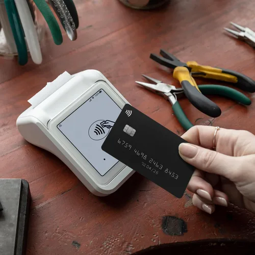 Vista 9 de SumUp Paquete de impresora Solo + - Lector de tarjetas de crédito de pago. Interfaz de pantalla táctil completa con tarjeta SIM gratuita y datos