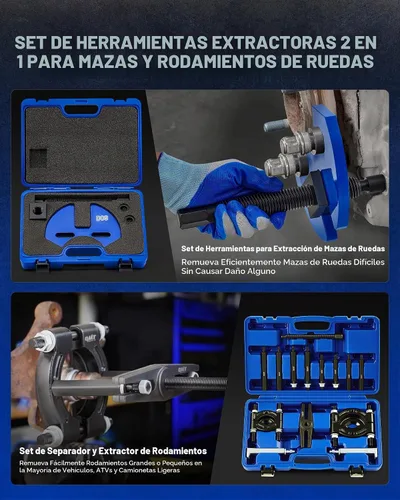 Vista 2 de Orion Motor Tech OMT 2-in-1 Removal Tool Kit & 5-Ton Bearing Puller Set