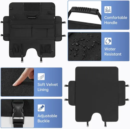 Vista 5 de Funda de transporte para monitor, funda de viaje para pantallas LCD de 24 pulgadas y monitores, bolsa protectora para monitor con asa de transporte