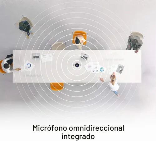 Vista 5 de j5create Cámara web de reunión de 360 grados - Cámara de videoconferencia HD de 1080P con micrófono de alta fidelidad, USB-C