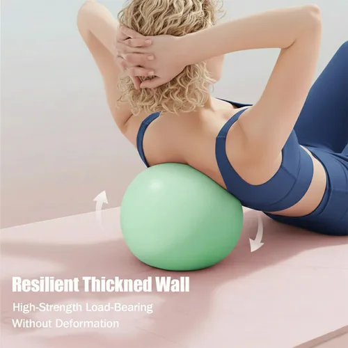Vista 3 de Pelota de ejercicio pequeña de 9 pulgadas, mini pelota de pilates antideslizante para estabilidad, fitness, estiramiento y entrenamiento de fuerza