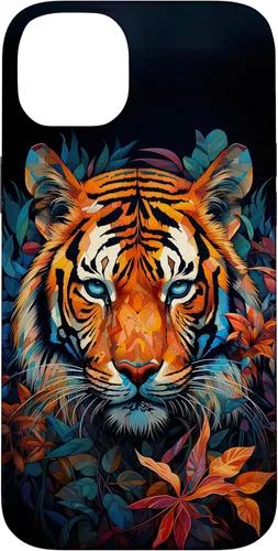 Vista 15 de Watercolor Tiger Face Design Wild Animal Big Cat Tiger Case for iPhone 17