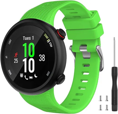 Vista 16 de Compatible con la correa Garmin Forerunner 45S, correa de repuesto deportiva de silicona suave, pulsera de fitness para Garmin Forerunner 45S