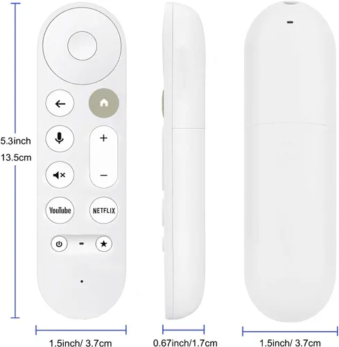 Vista 8 de Mando a distancia de repuesto para Chromecast Google TV 4K/HD TV, para Google TV Streamer 4K Box