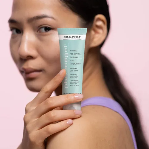 Vista 3 de Pharmagel Firma Derm Age Defying Loción hidratante Loción corporal hidratante diaria para piel seca Hidratante antienvejecimiento y reafirmante